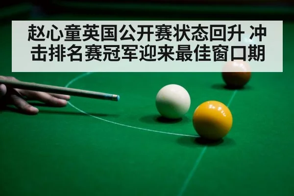 赵心童英国公开赛状态回升 冲击排名赛冠军迎来最佳窗口期 | kaiyun